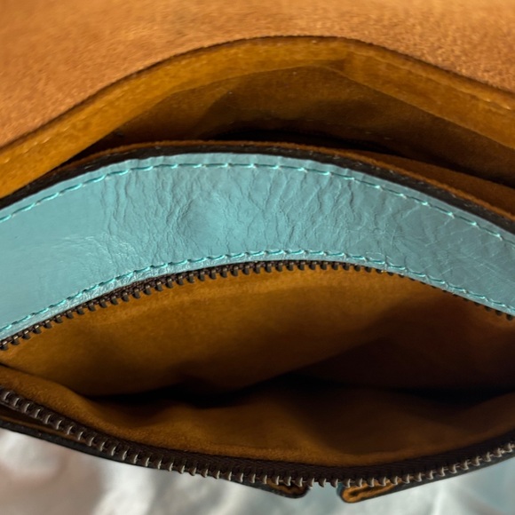Patricia Nash Teal Crossbody Bag - Picture 7 of 13